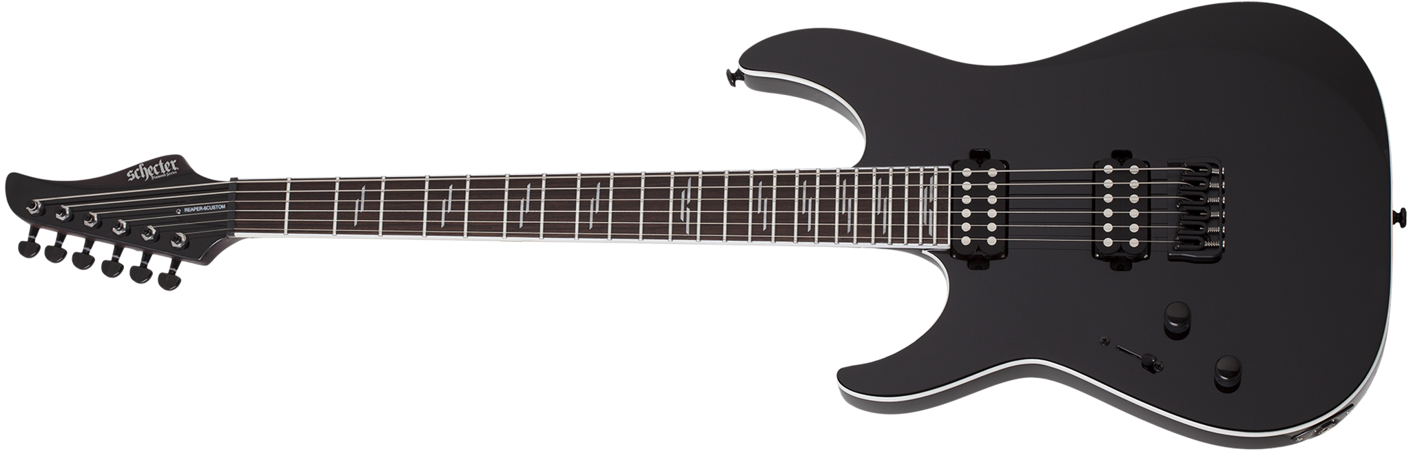 Schecter DIAMOND SERIES Reaper6 Custom Gloss Black Left Handed 6